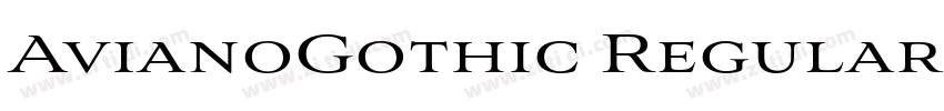 AvianoGothic Regular字体转换